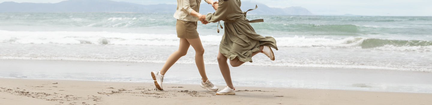 to people dancing at the beach in compression socks. Three reasons you should be wearing medical grade compression