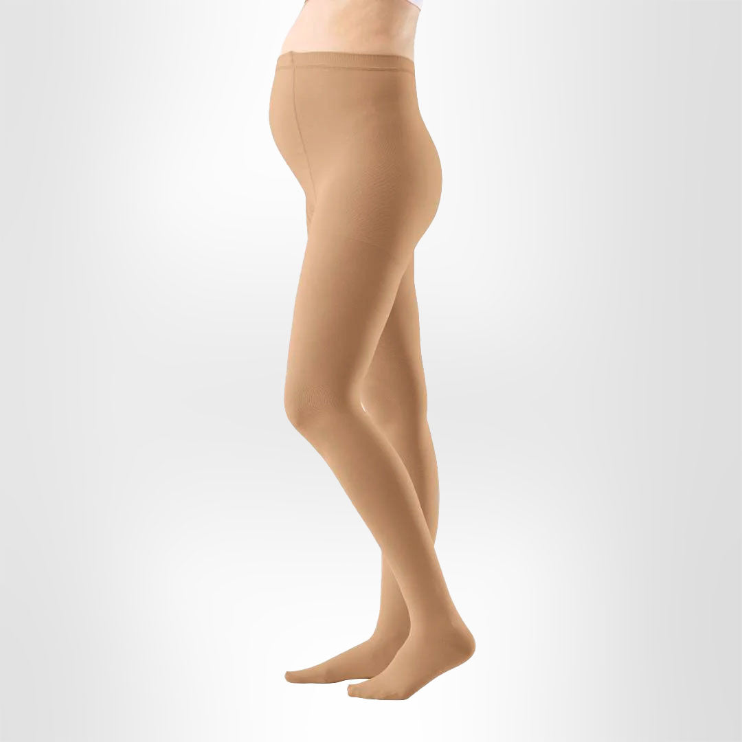Part of woman body perfect shape hips legs skin tan wear stockings