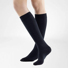 VenoTrain Impuls Compression Stockings, Knee High, Class 2, Closed Toe, Black