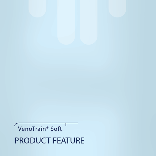 VenoTrain Soft Compression Stockings, Thigh High, Class 1, Open Toe, Black, Silicone Border